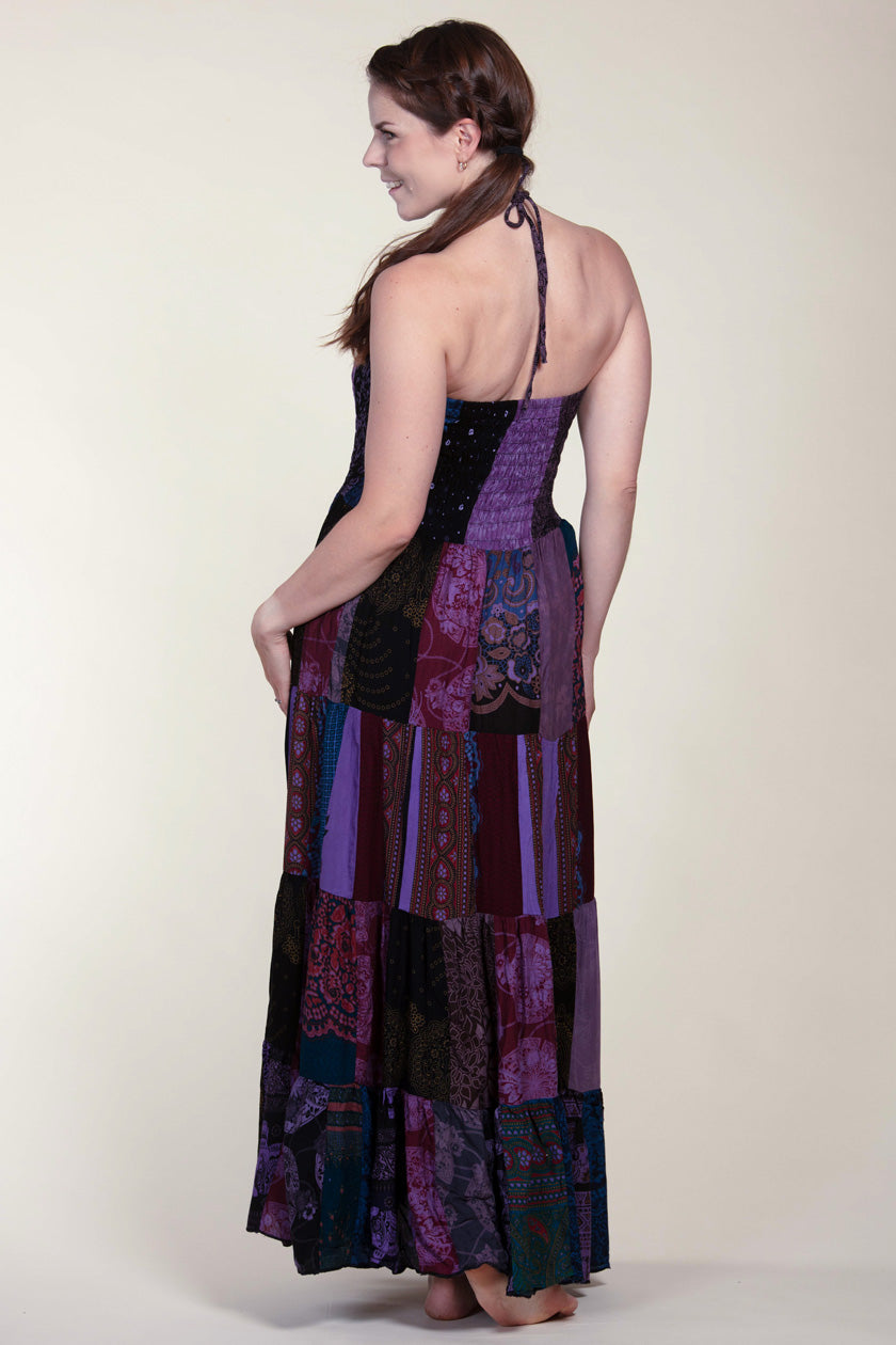 Surplus Bohemian Lavender Artisan Bandeau Maksimekko - Berry Piper