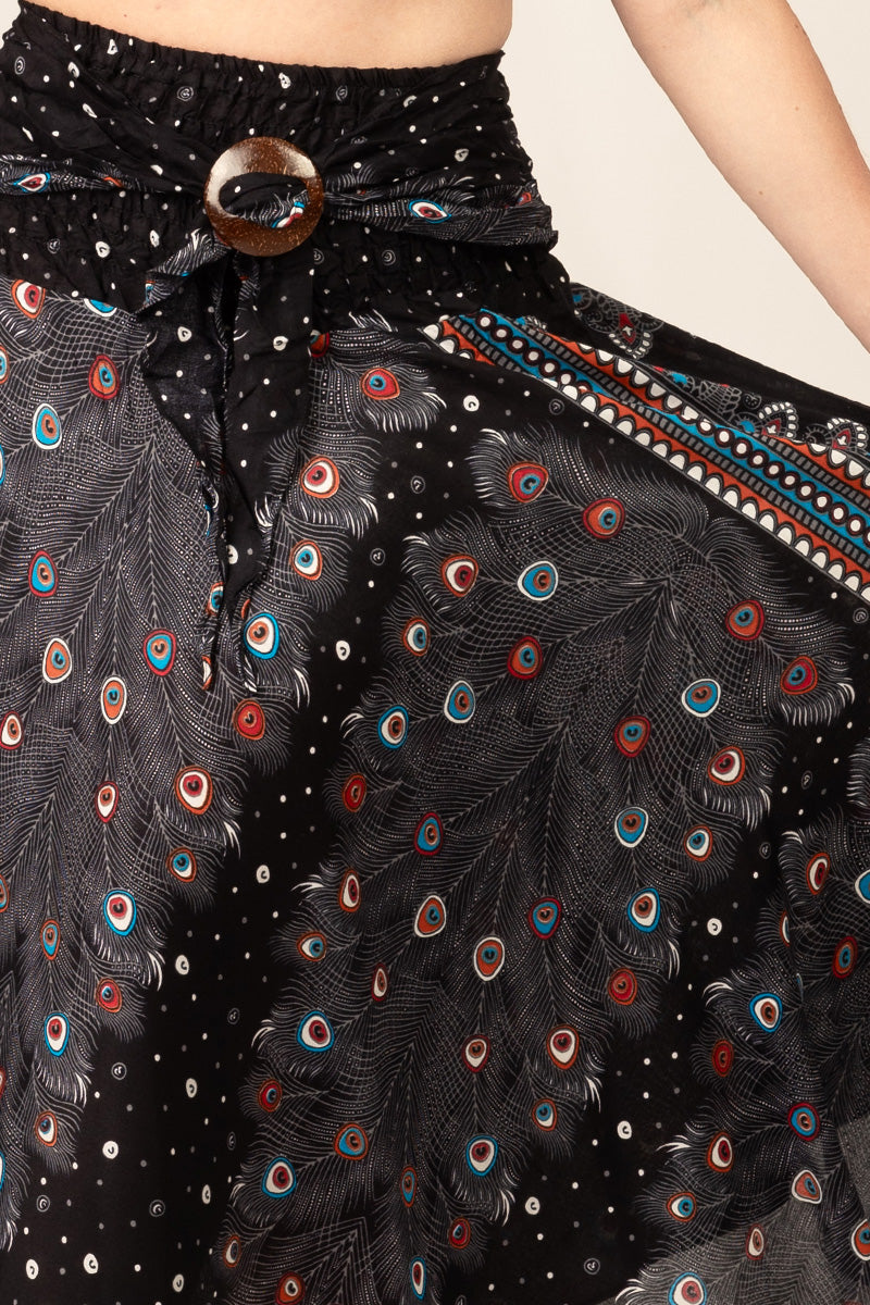 Boho Black Artisan Skirt