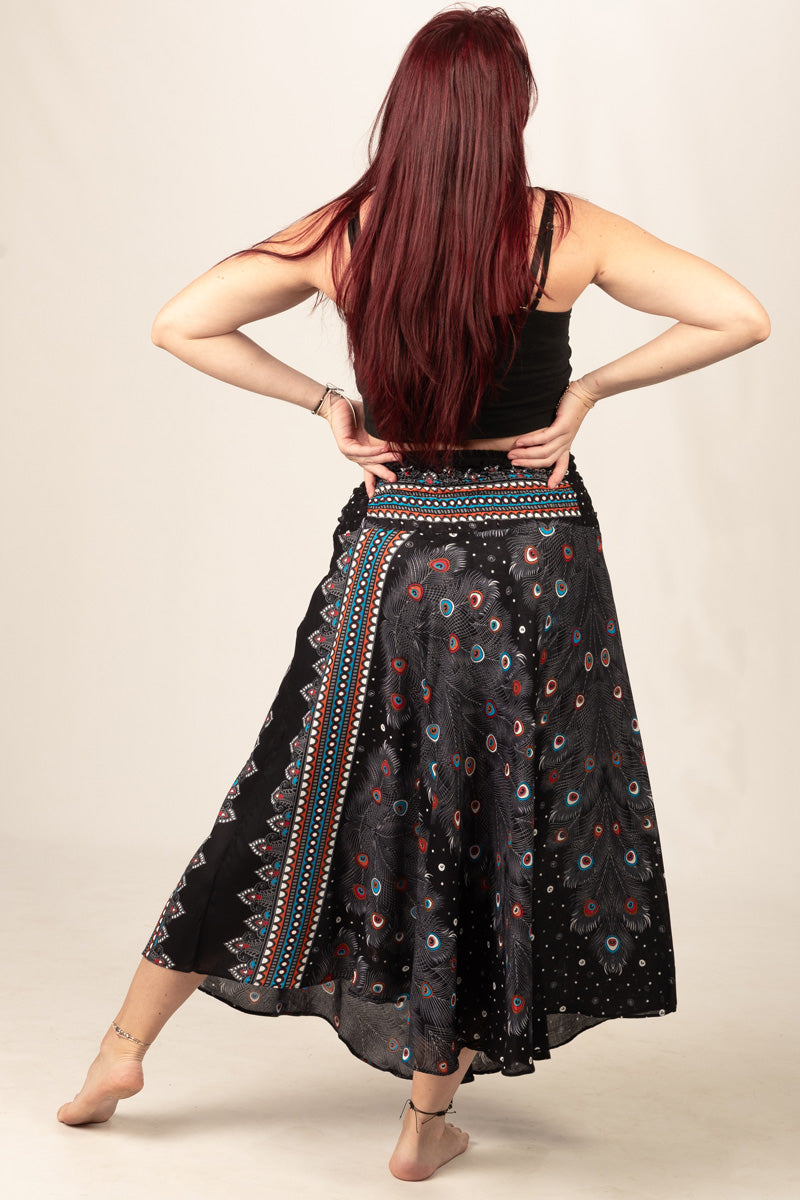 Boho Black Artisan Skirt