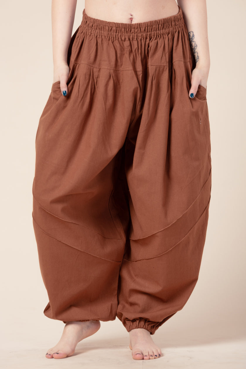 Djinn Copper Cotton Artisan Haaremihousut - Berry Piper