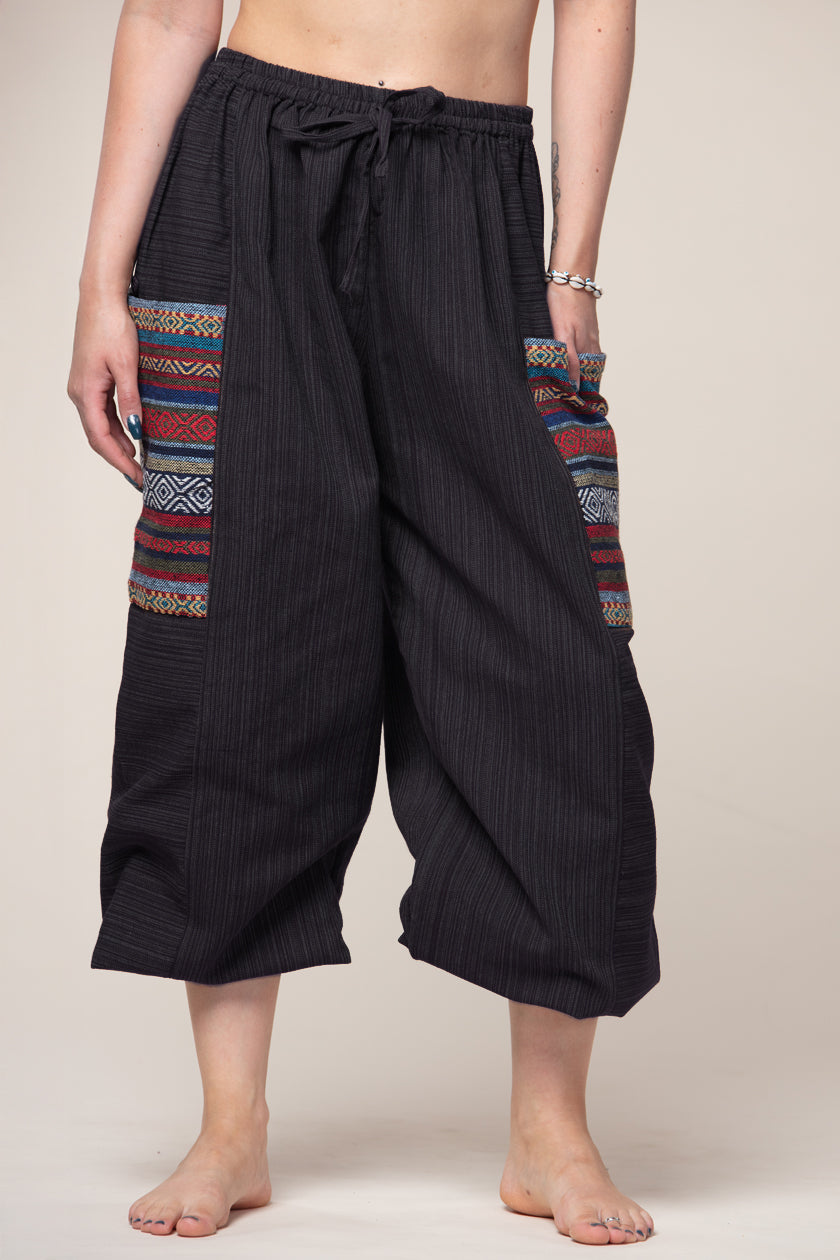 Hill Tribe Unisex Charcoal Artisan Haaremihousut - Berry Piper