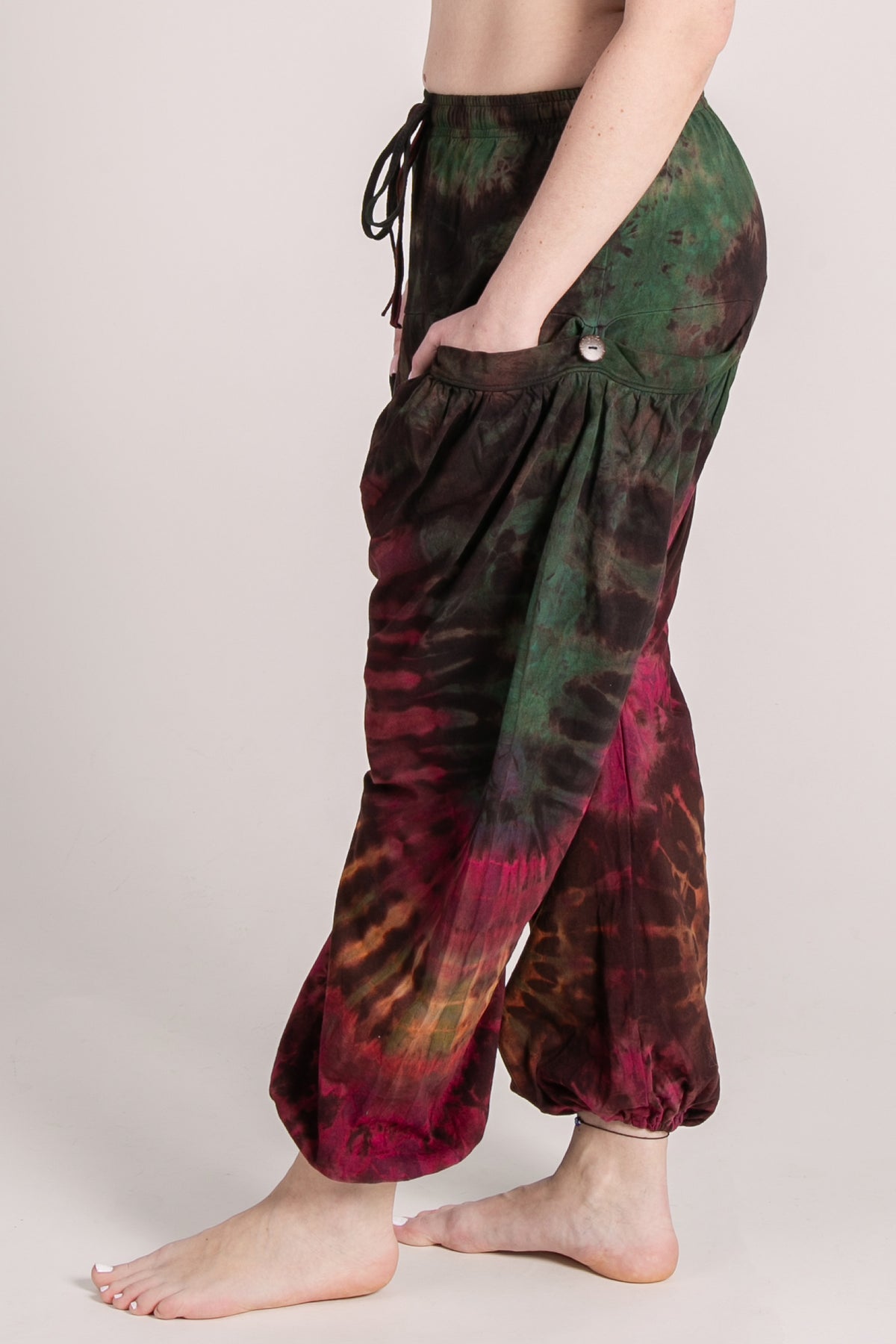 Jungle Burst Brown Artisan Haaremihousut - Berry Piper