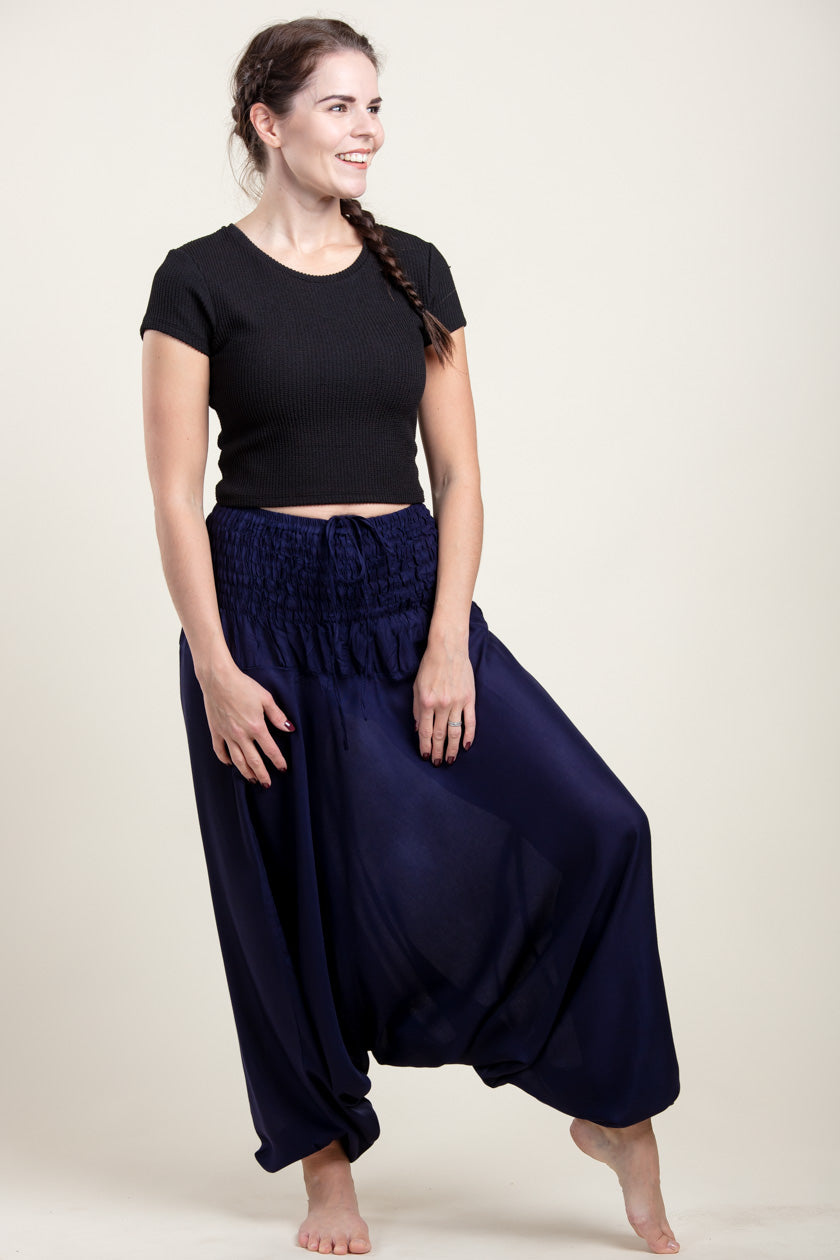 Boho Navy Artisan Jumpsuit Haaremihousut - Berry Piper