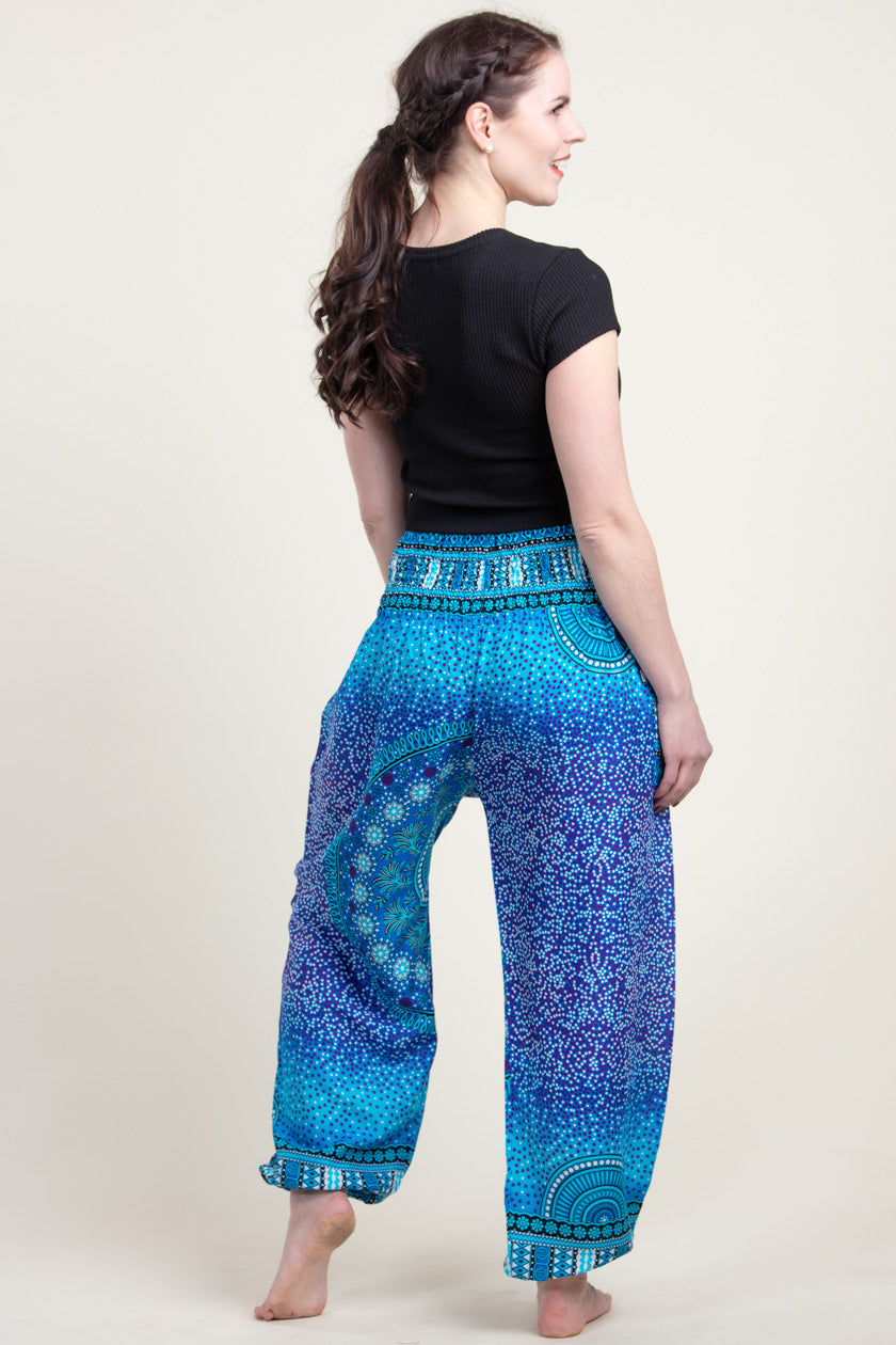 Chakra Blue Artisan Haaremihousut - Berry Piper