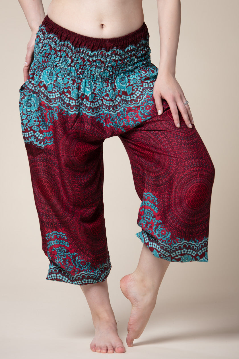 Mandala Red Artisan Haaremihousut - Berry Piper