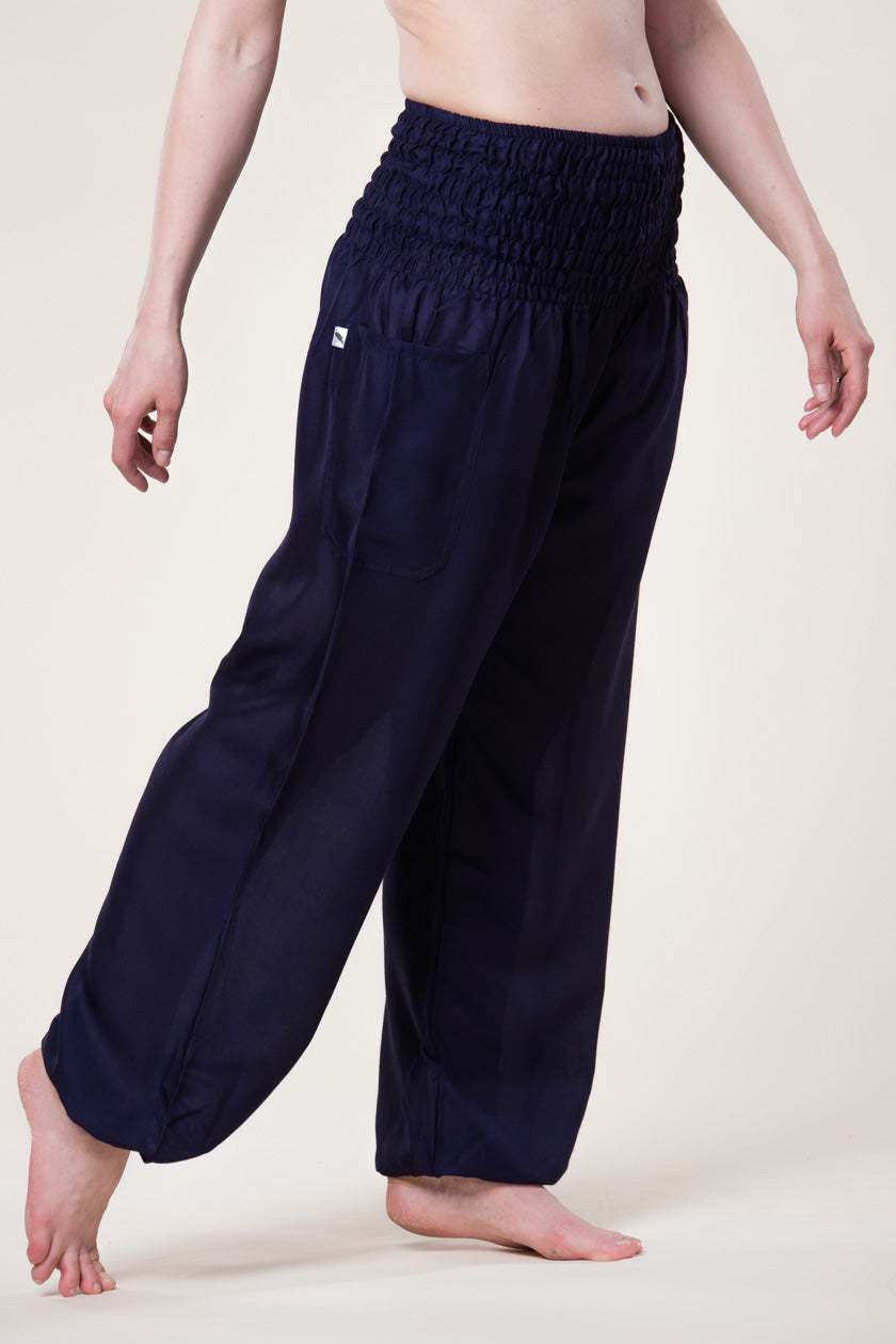 Boho Navy Artisan Haaremihousut - Berry Piper