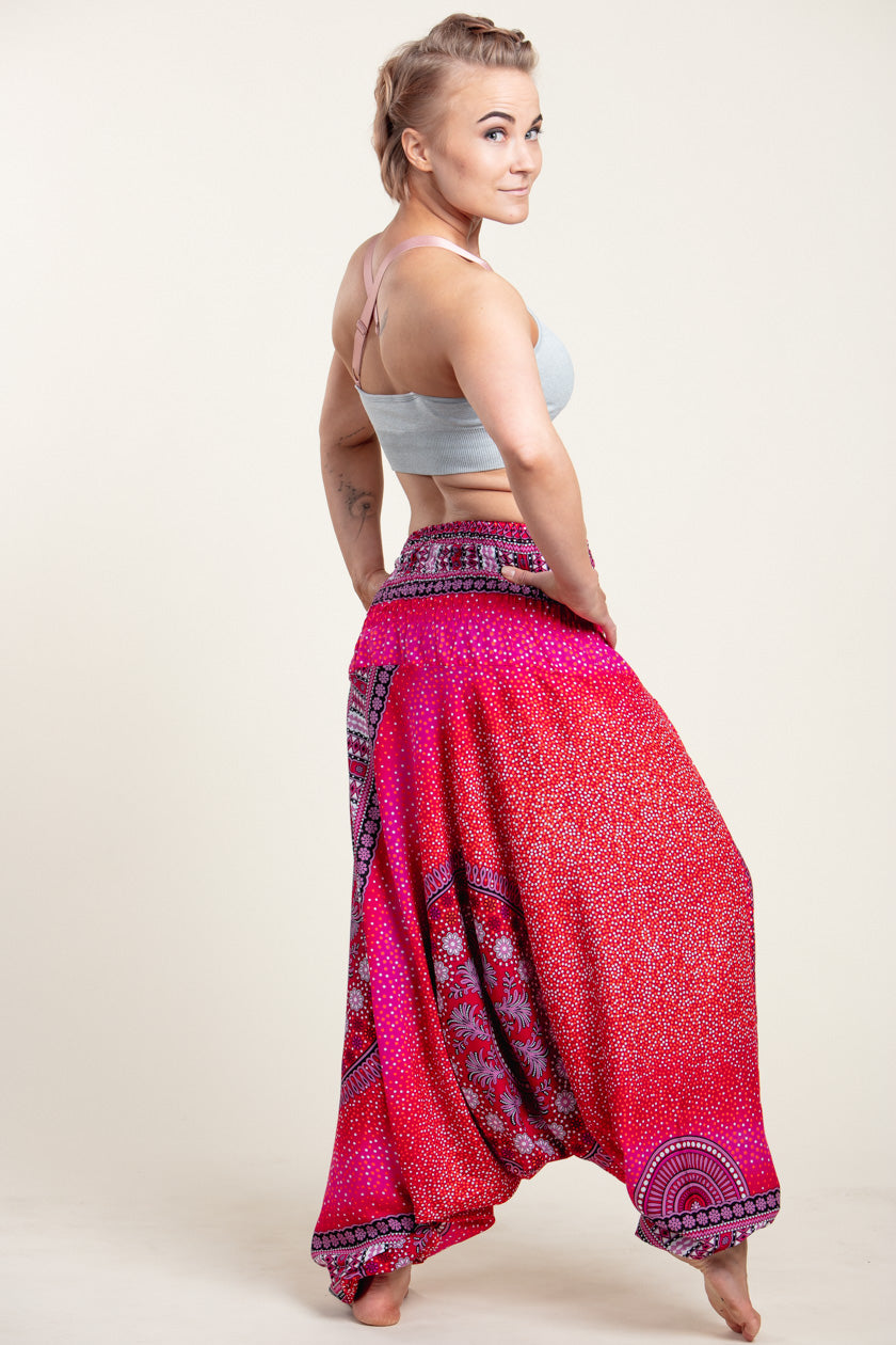 Chakra Pink Artisan Jumpsuit Haaremihousut - Berry Piper