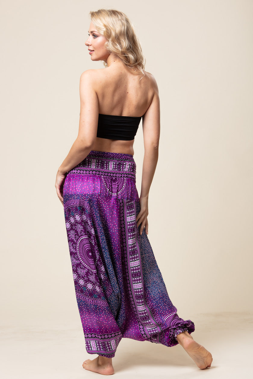 Chakra Purple Artisan Jumpsuit Haaremihousut - Berry Piper