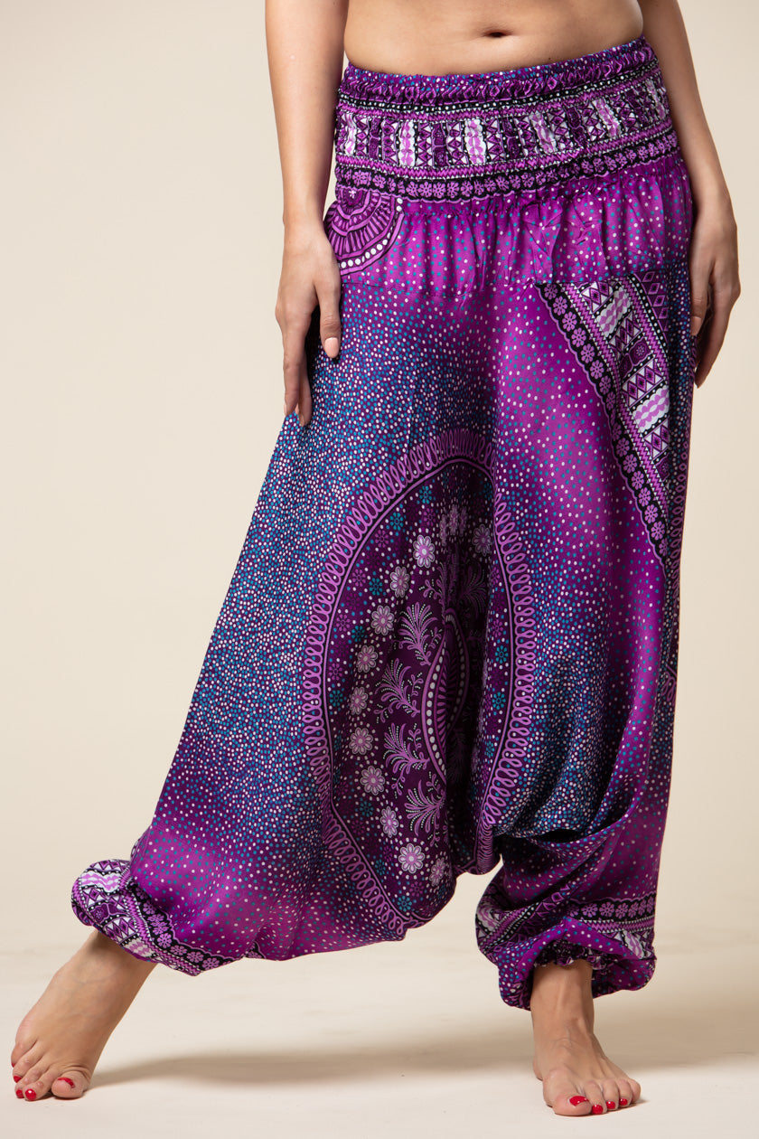 Chakra Purple Artisan Jumpsuit Haaremihousut - Berry Piper