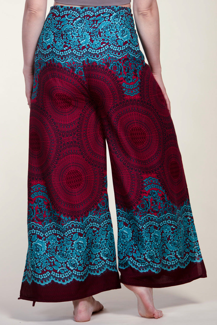 Mandala Red Artisan Wrap Palatsihousut - Berry Piper