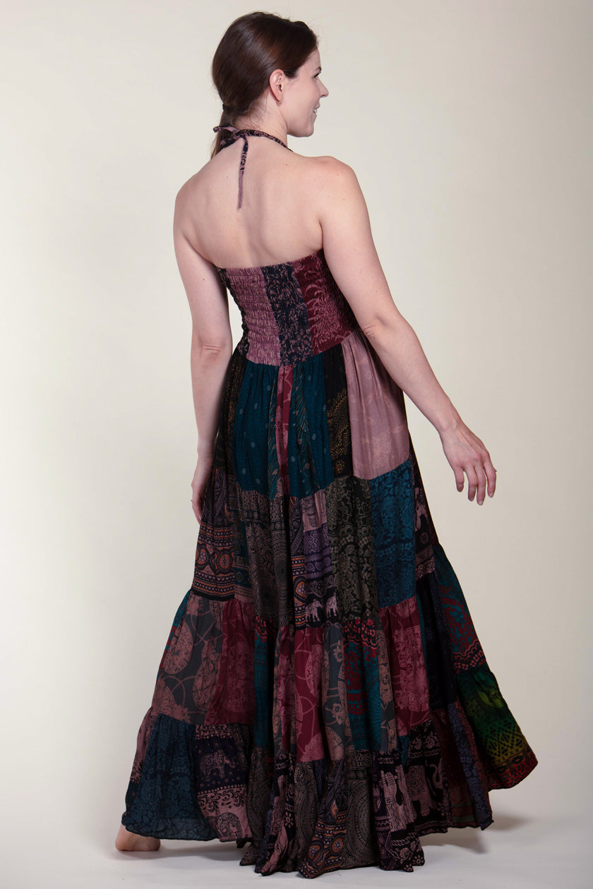 Surplus Bohemian Brown Artisan Bandeau Maksimekko - Berry Piper