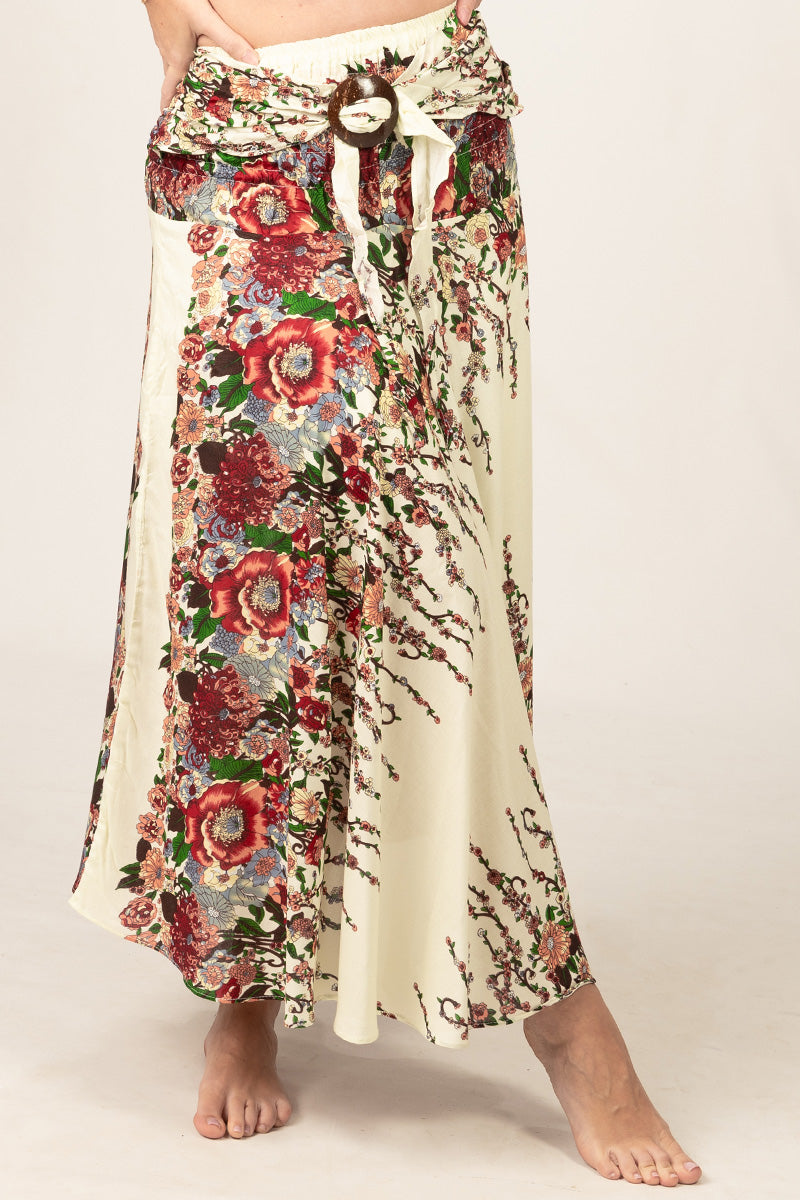Floral Cream Meadow Curved Hame