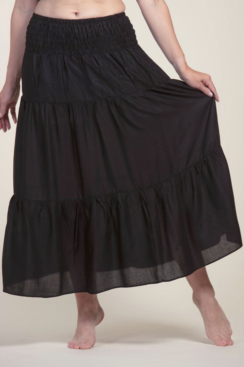 Boho Black Artisan Maksihame - Berry Piper
