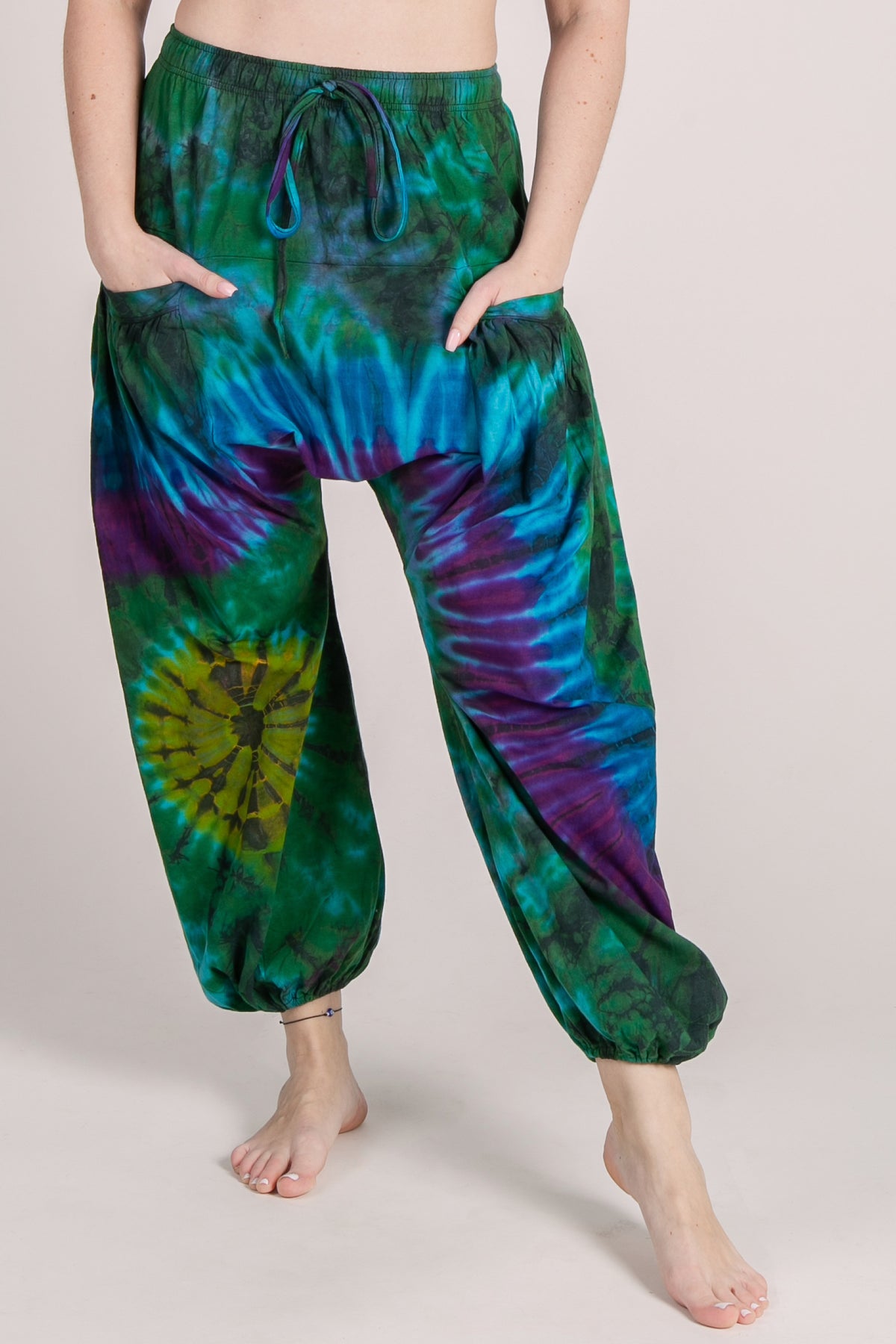 Jungle Burst Teal Glow Artisan Haaremihousut - Berry Piper