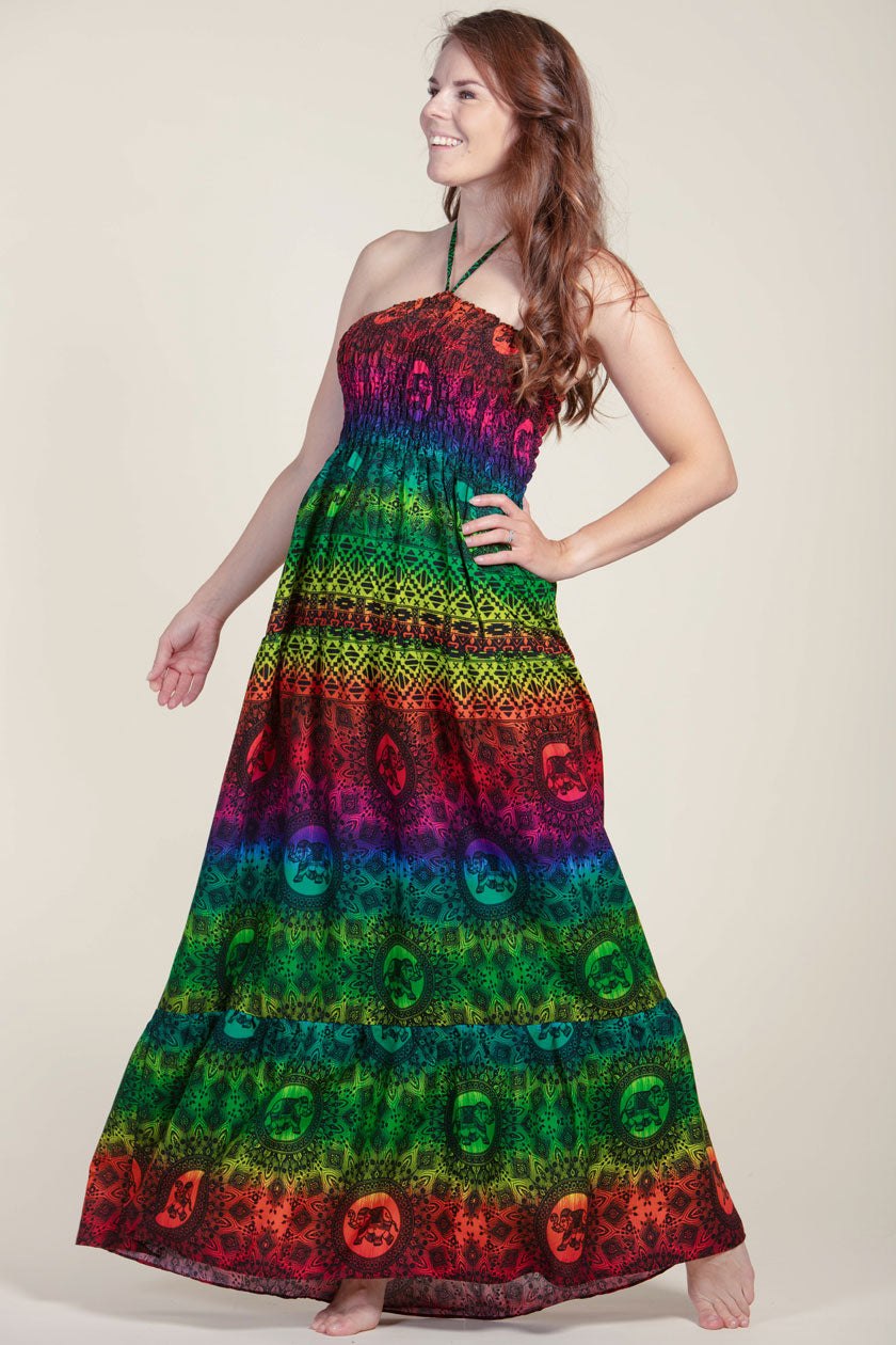 Rainbow Elephant Artisan Bandeau Maksimekko - Berry Piper
