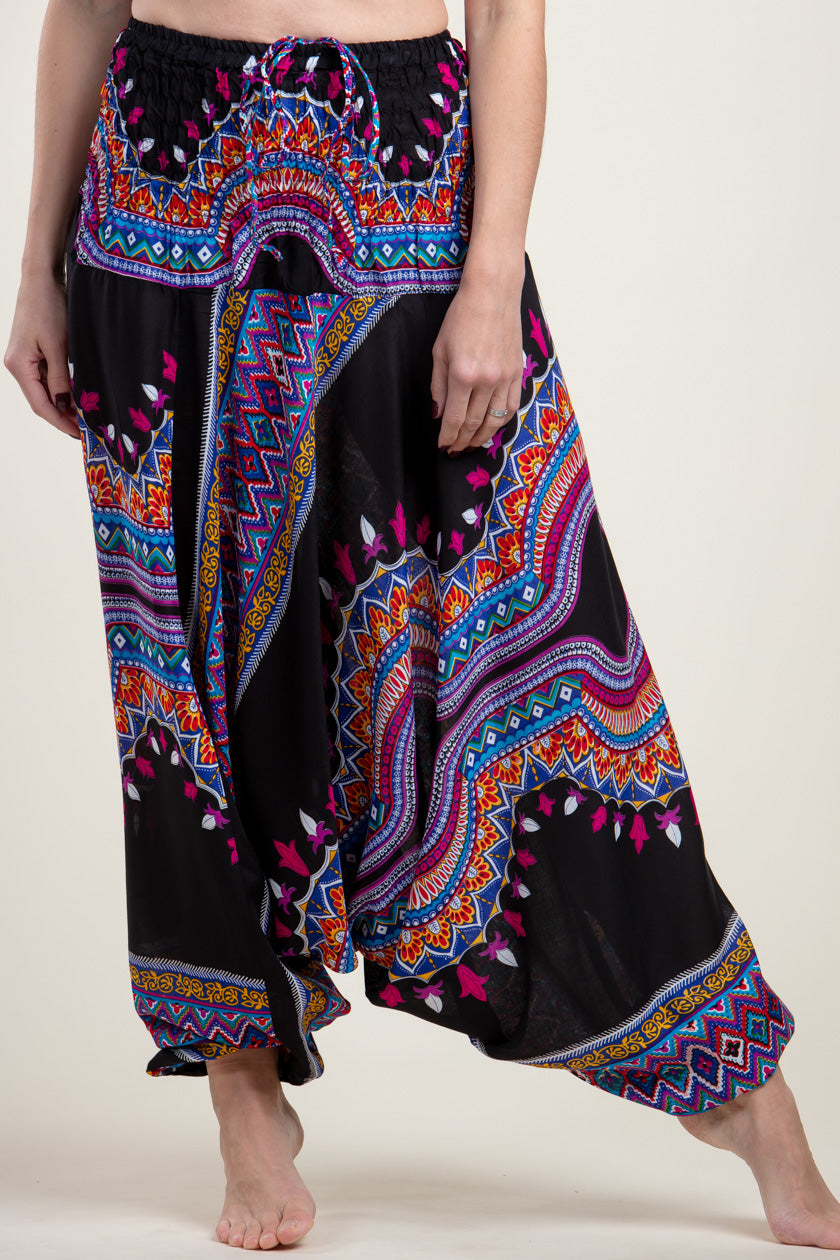 Dashiki Black Artisan Jumpsuit Haaremihousut - Berry Piper