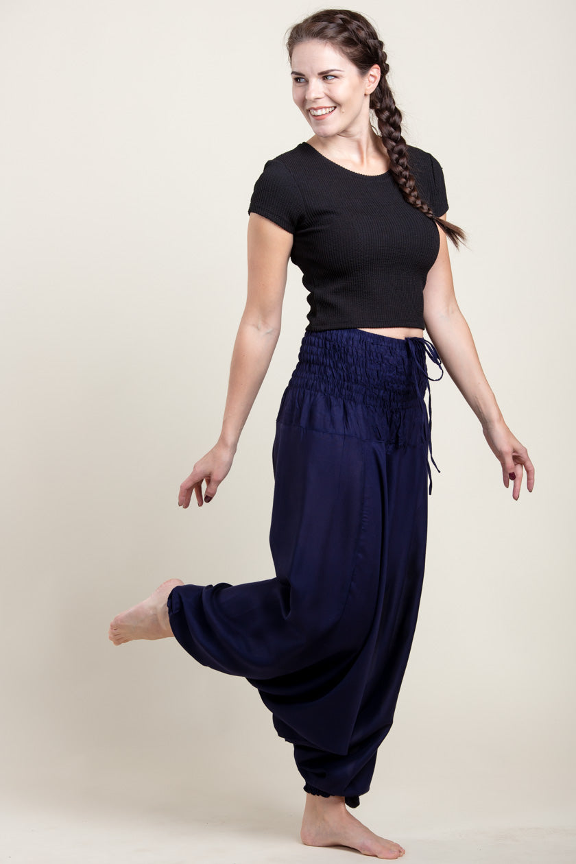 Boho Navy Artisan Jumpsuit Haaremihousut - Berry Piper