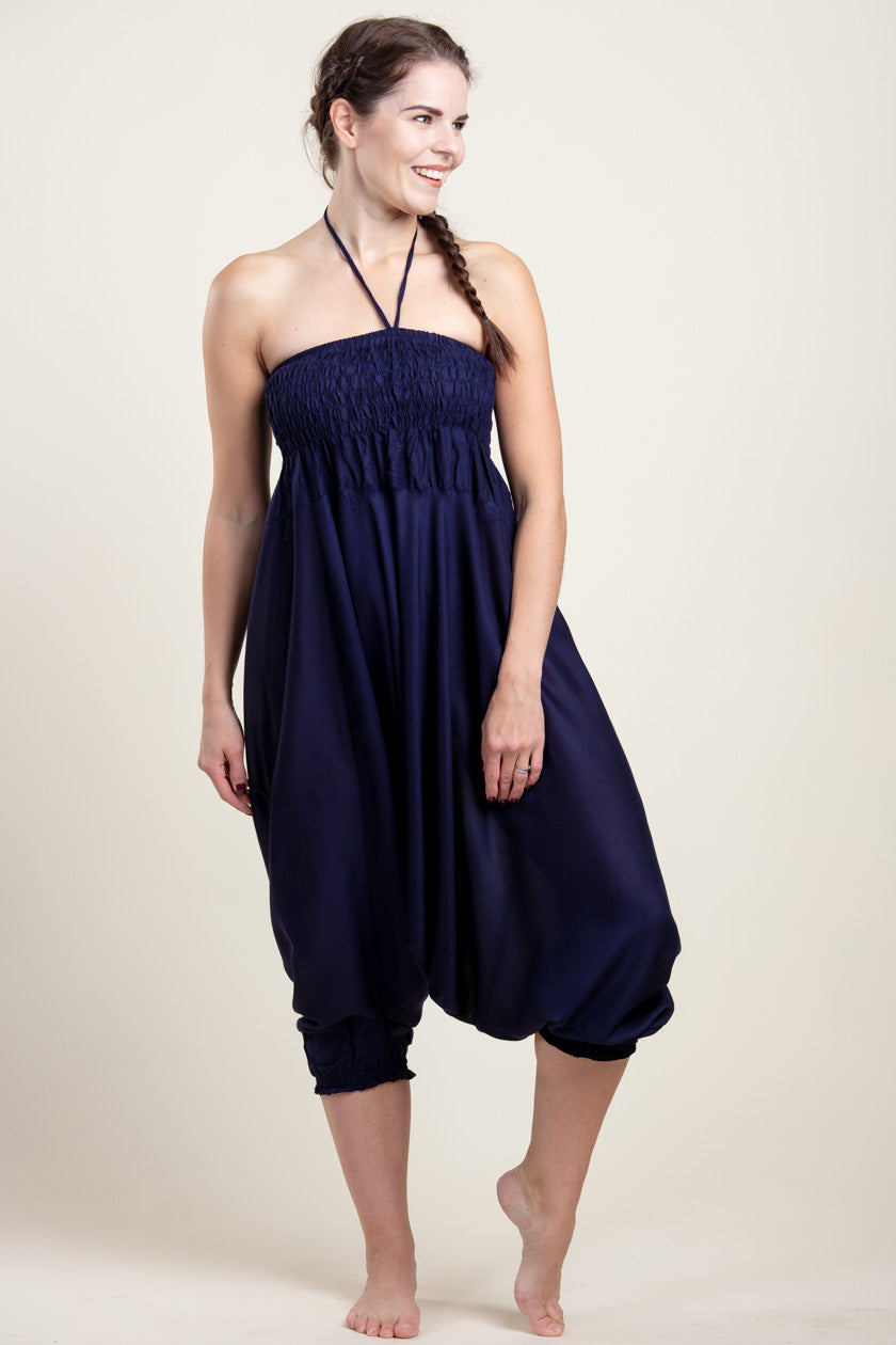 Boho Navy Artisan Jumpsuit Haaremihousut - Berry Piper