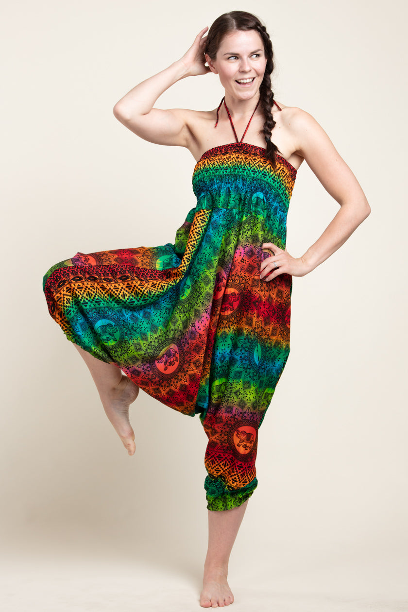 Rainbow Elephant Artisan Jumpsuit Haaremihousut - Berry Piper