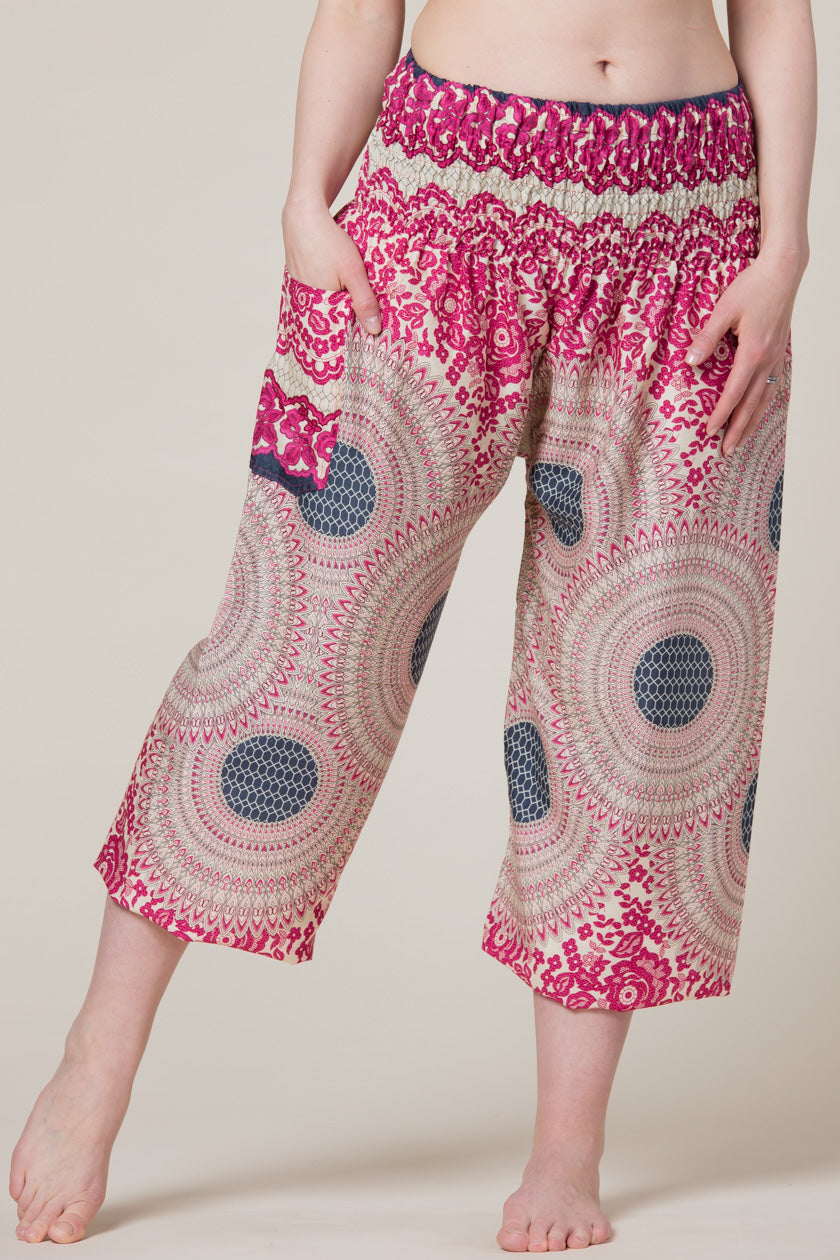 Mandala Pink Artisan Haaremihousut - Berry Piper