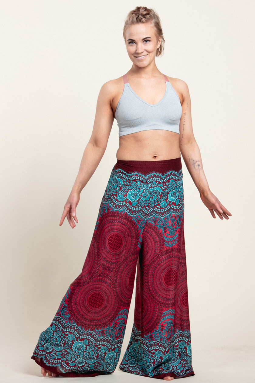 Mandala Red Artisan Palatsihousut - Berry Piper