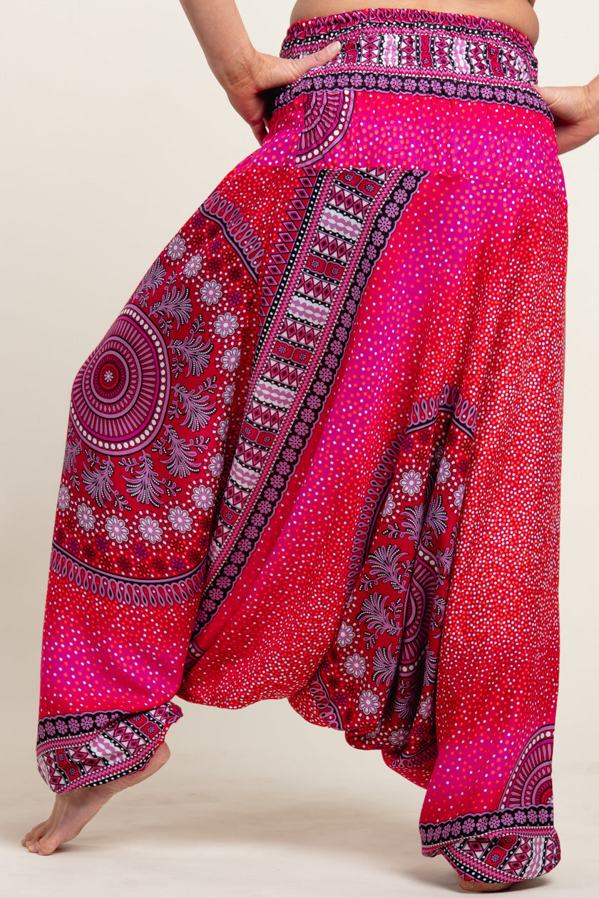 Chakra Pink Artisan Jumpsuit Haaremihousut - Berry Piper