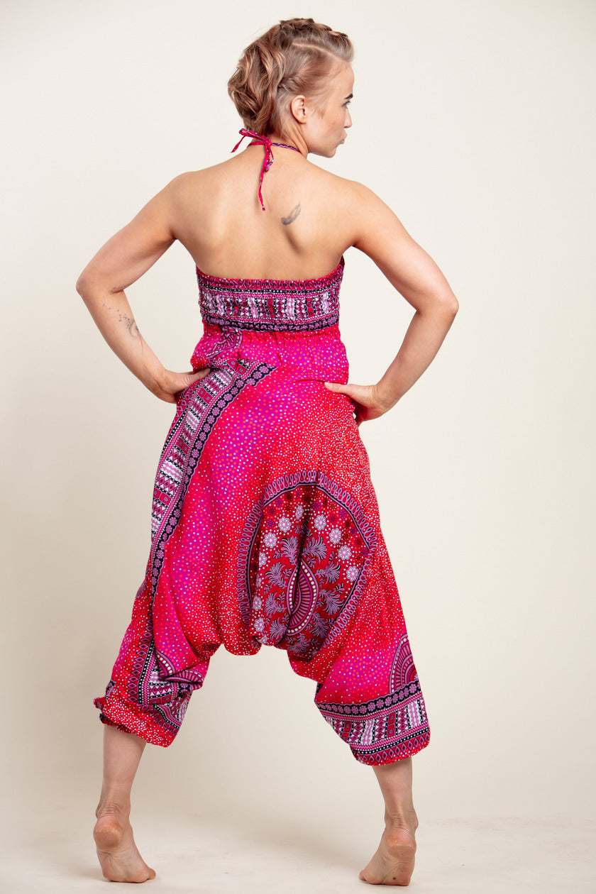 Chakra Pink Artisan Jumpsuit Haaremihousut - Berry Piper